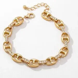 Gold Mariner Link Bracelet (9701)